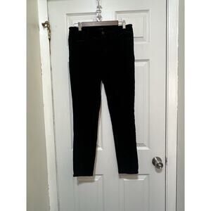 Joe's Womens Corduroy Ankle Jeans Size W 29 Black Chelsea Fit Skinny Leg Pockets